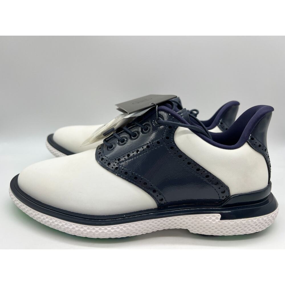 G/FORE Galivant2r T.P.U. Saddle Men 7. 5W Golf Shoes Snow/Twilight GMF000068 - Picture 16 of 16